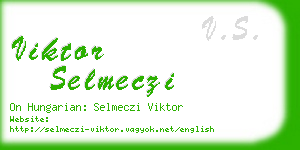 viktor selmeczi business card